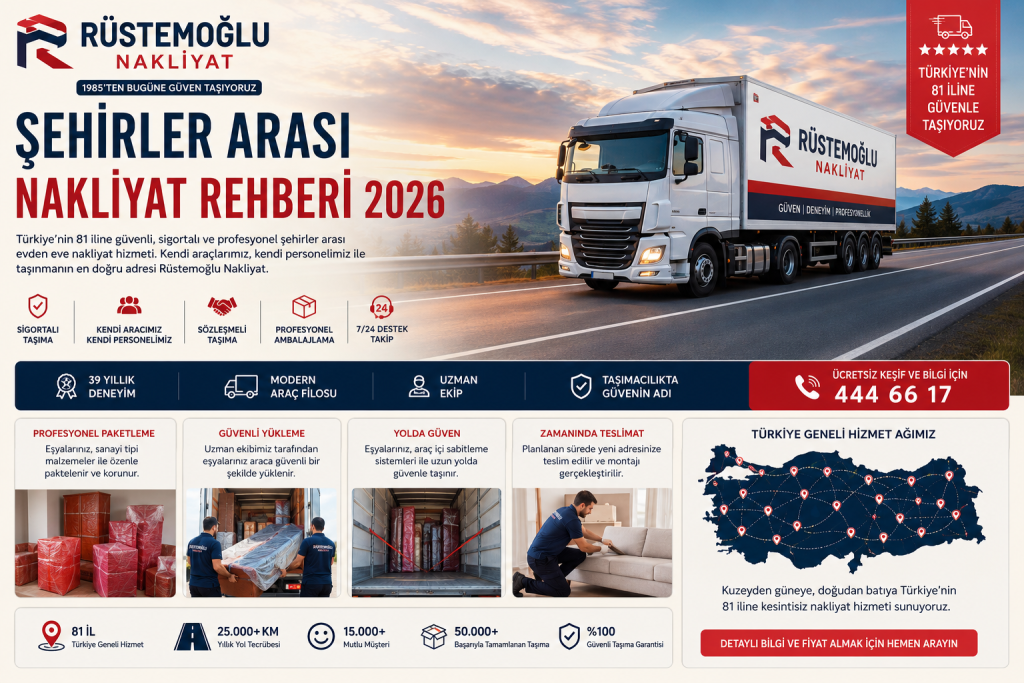 Şehirler Arası Nakliyat Rehberi 2026
